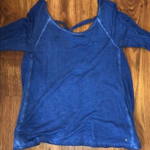 American Eagle soft blue shirt